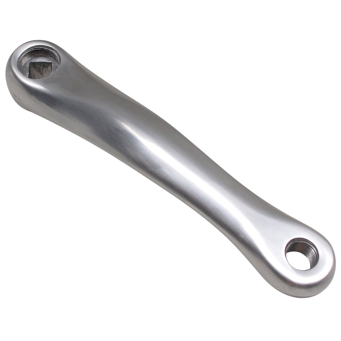 Left Newton silver aluminum crank 170mm
