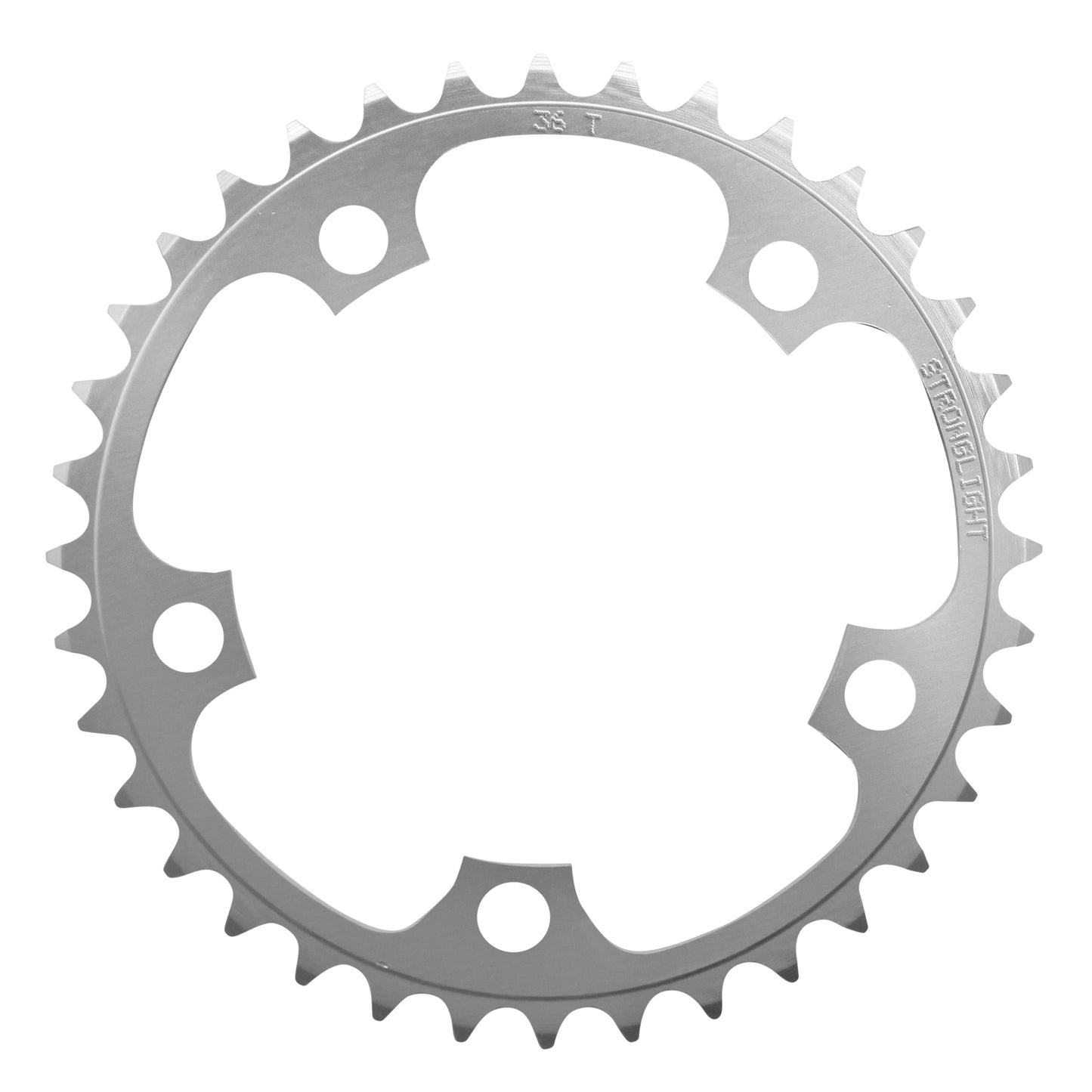 Plateau route Stronglight Dural D110 36D int Shimano argent 8-9V