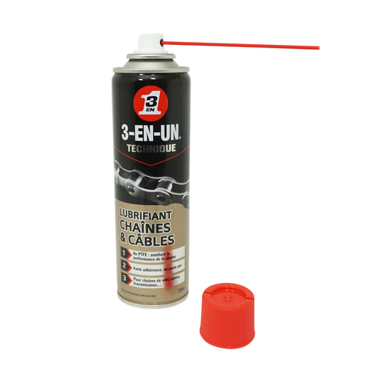 Lubrifiant WD/40 3/en/un PTFE pour chaîne et câble (aérosol 250 ml)