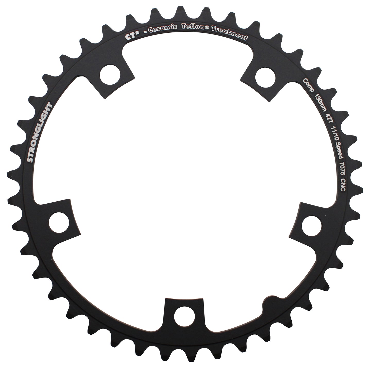 Stronglight CT2 D130 42T inner Shimano 10-11 speed chainring