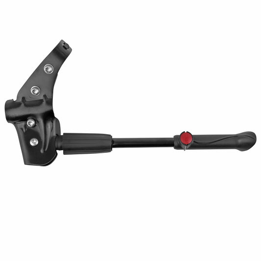 Newton adjustable 24-28" rear side bike kickstand, chainstay-seatstay mount, black aluminum
