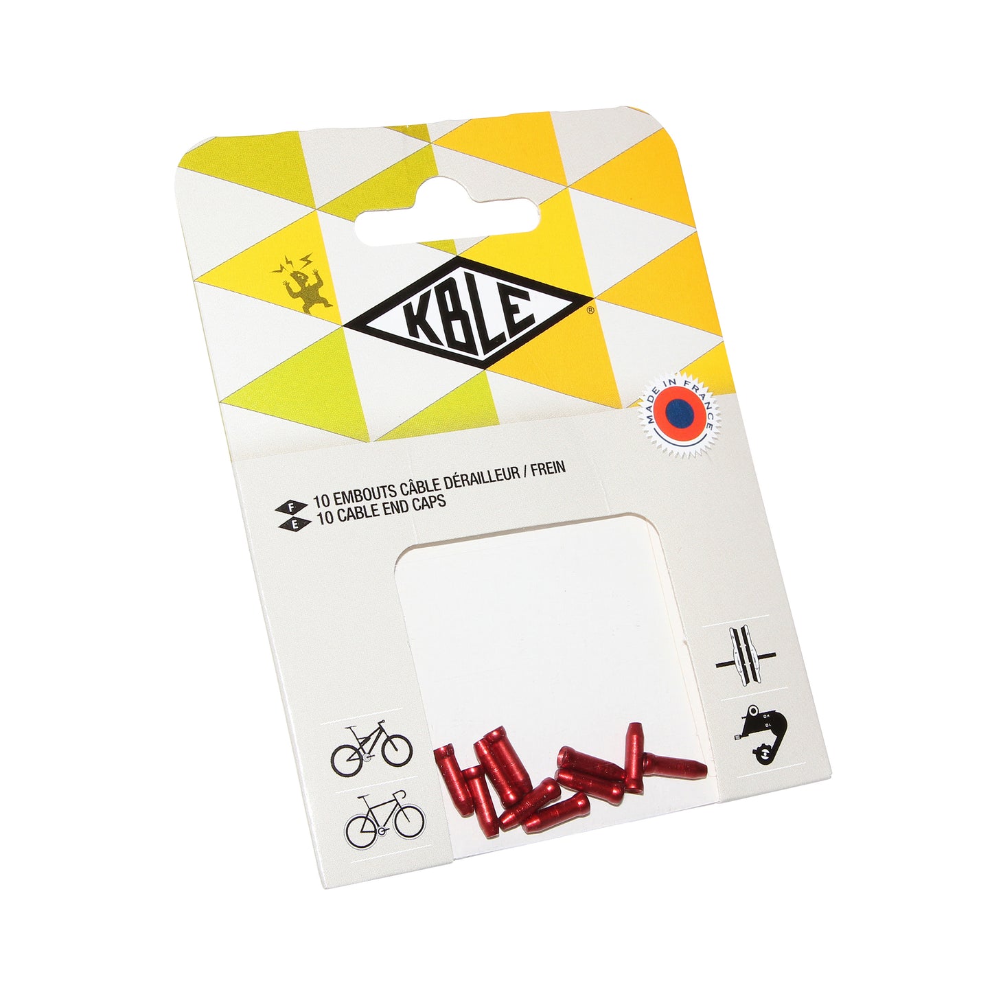 Red cable end cap (pack of 10)