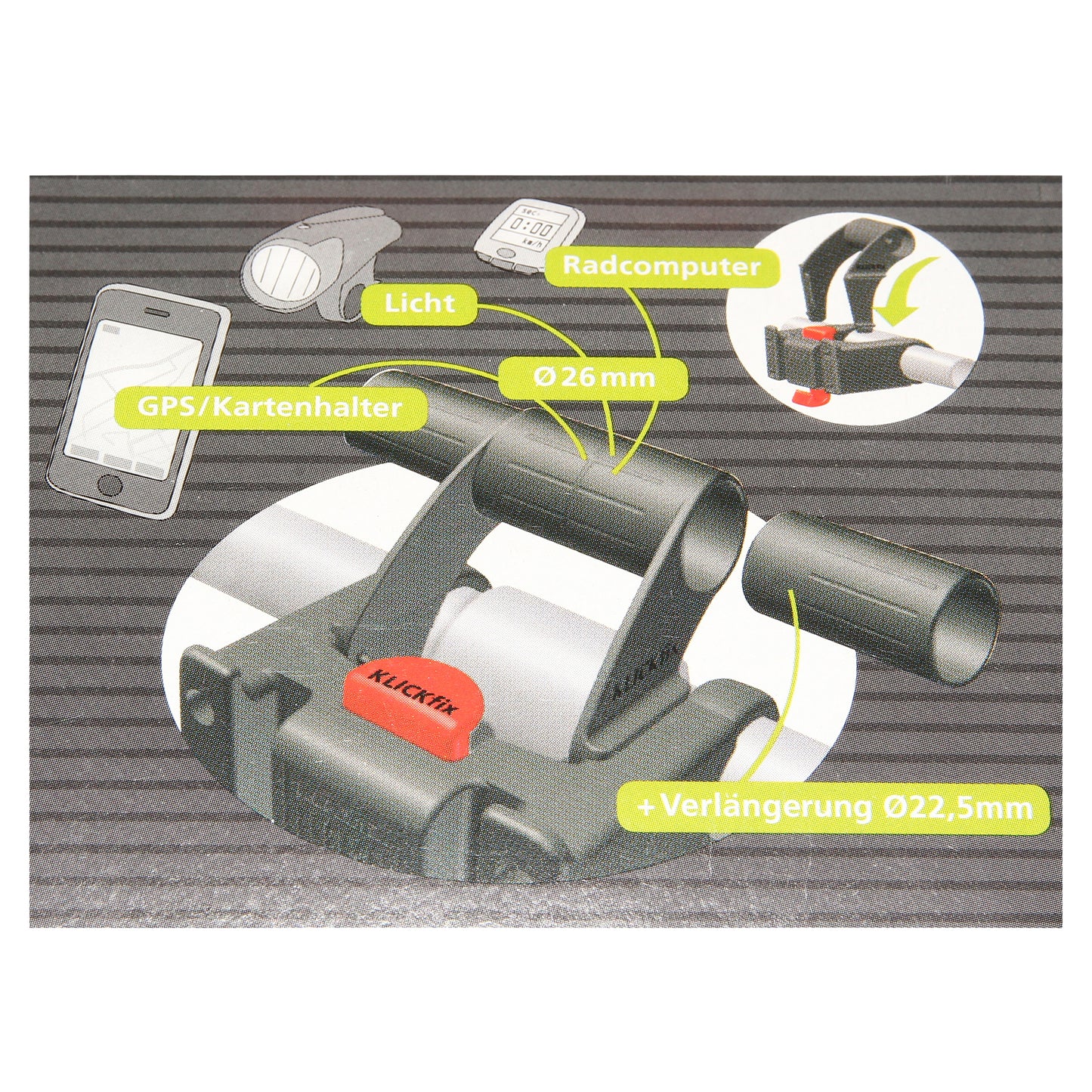 Support accessoire Klickfix Multi Clips Plus