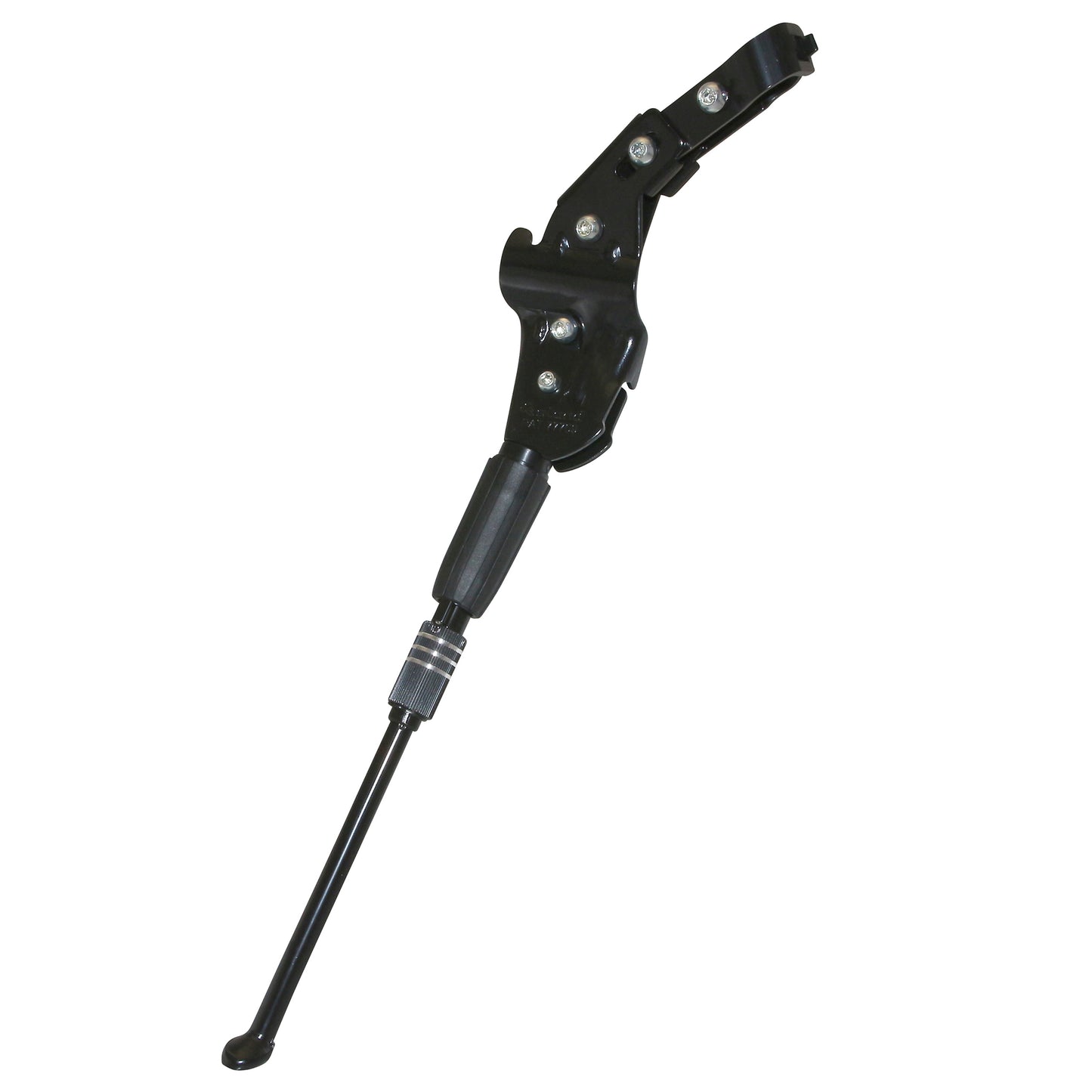 Rear side bike stand PCP 24-28" adjustable chainstay/seatstay mount black aluminum