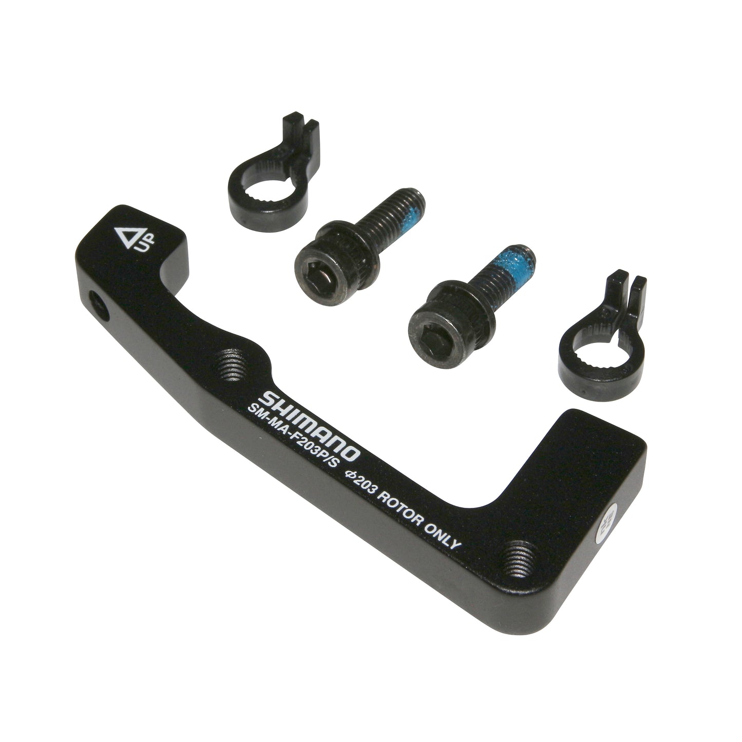 Adaptateur frein à disque VTT avant Shimano disque 203mm étrier post-mount sur fourche international