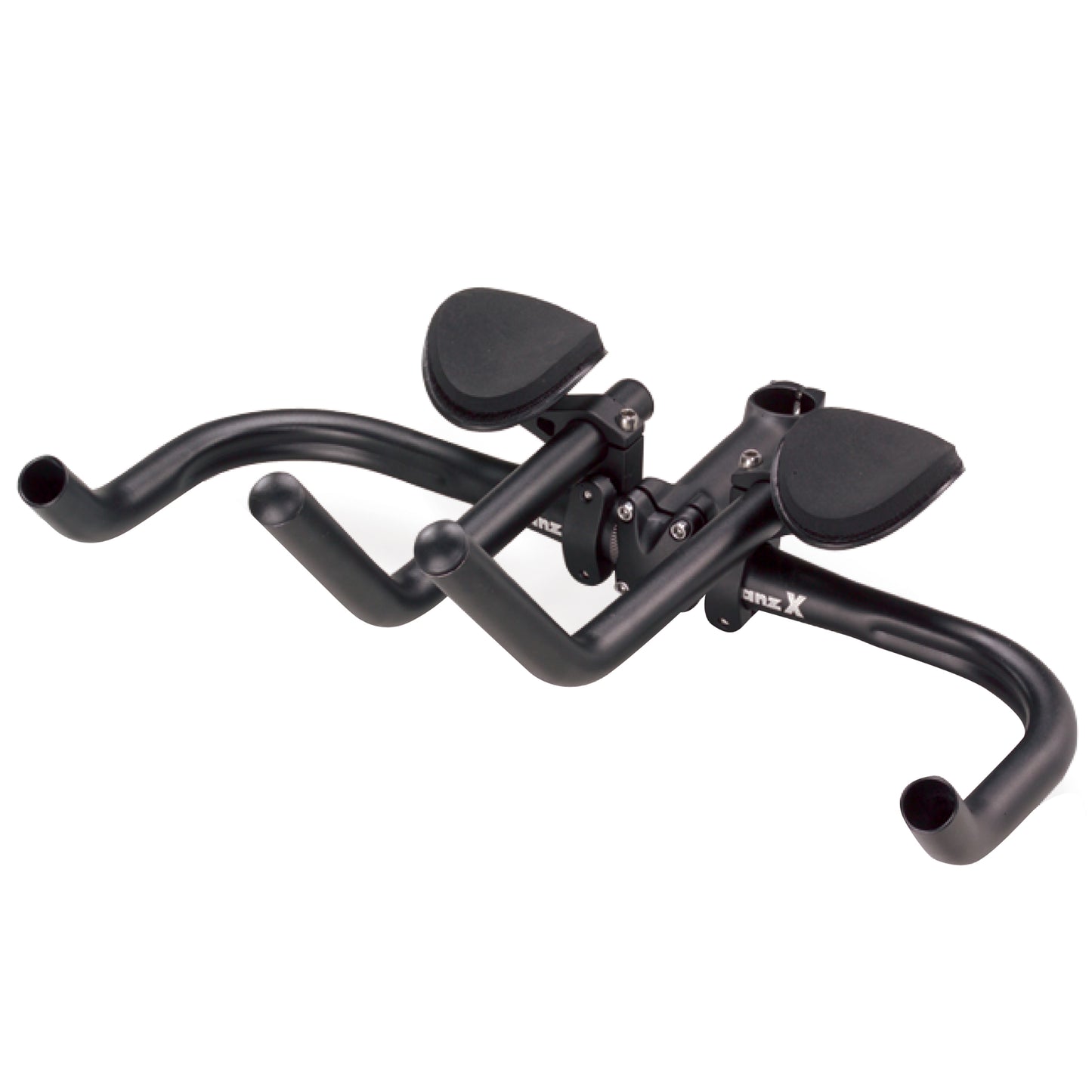 Time Trial Handlebar Extension 31.8-25.8 Black Matte Aluminum High Position with Armrests 475g