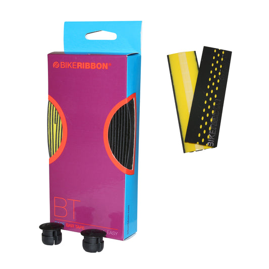 Bikeribbon Drop Handlebar Tape Black-Yellow