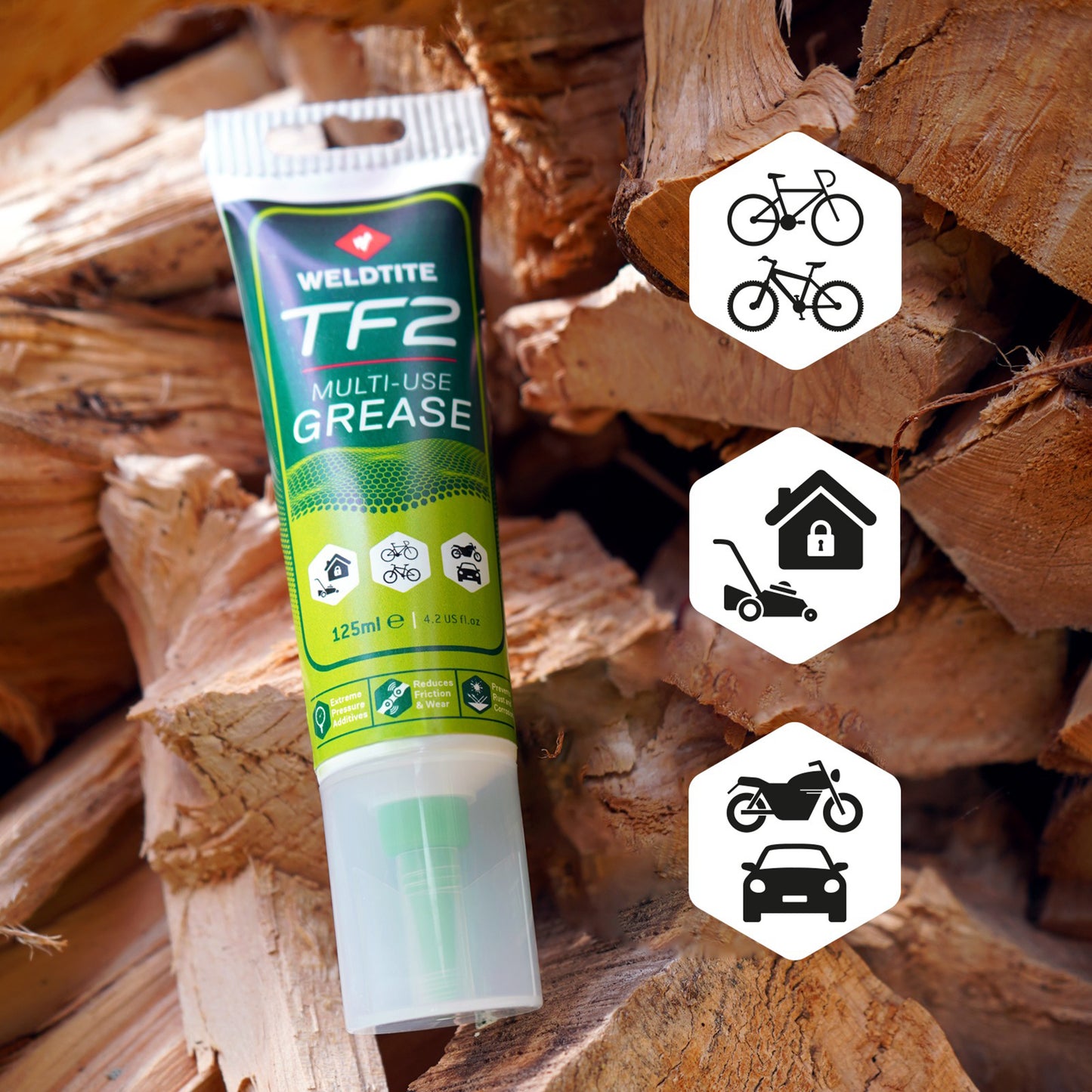 Weldtite TF2 Teflon Bicycle Grease (125ml Tube)