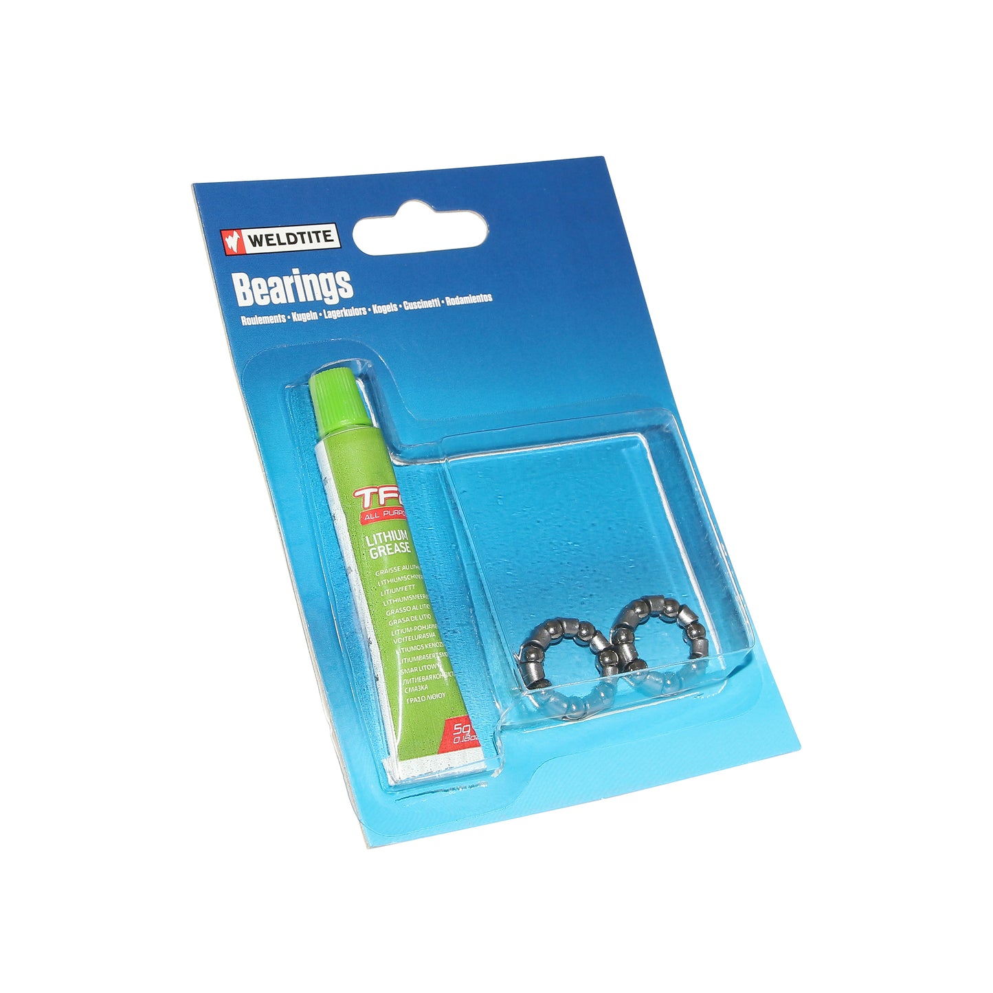 Weldtite rear hub caged ball bearings, greased
