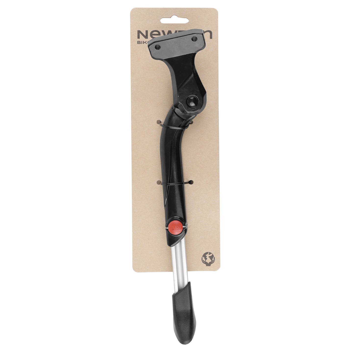 Newton 26-29'' adjustable rear side bike kickstand, 2-bolt chainstay mounting, 40mm spacing