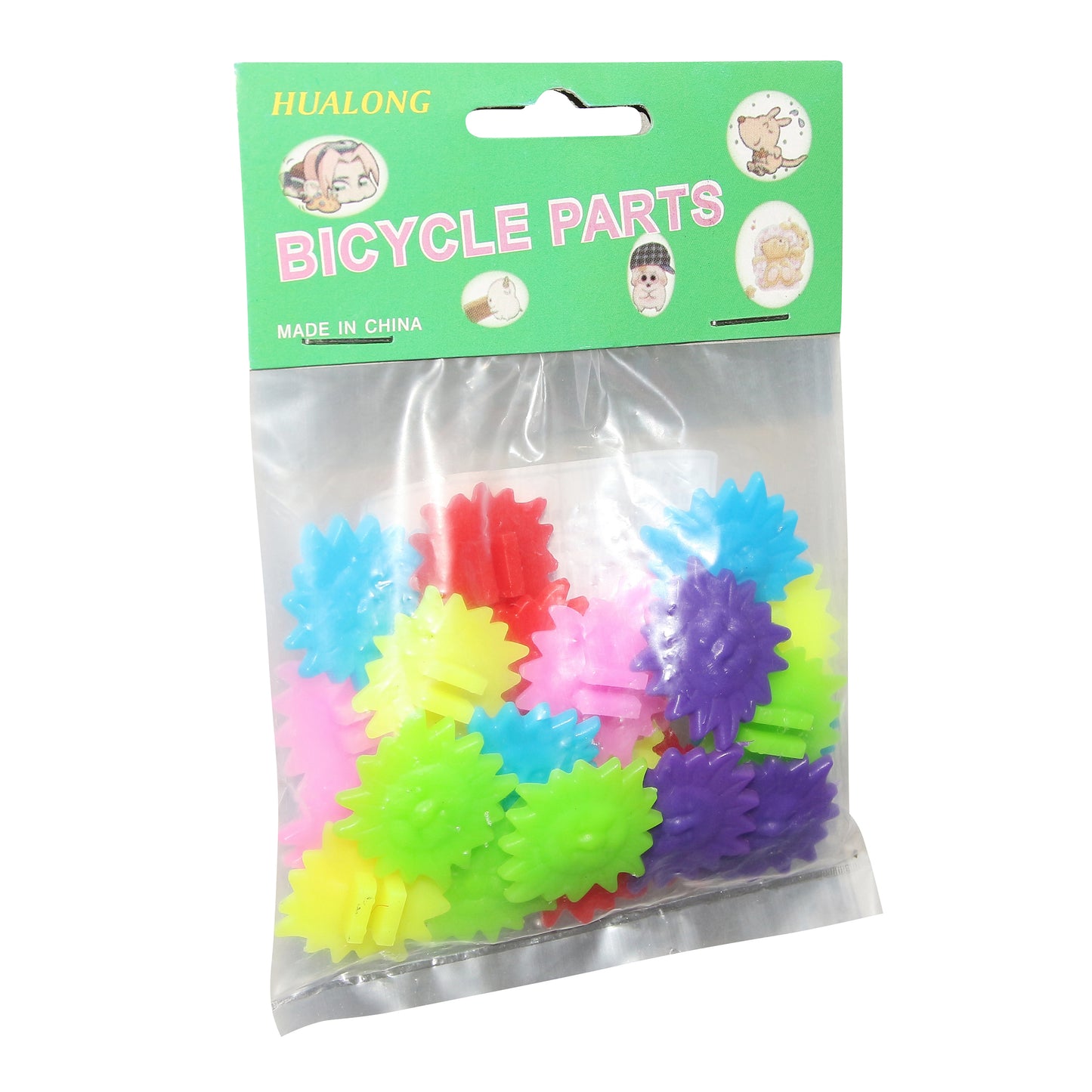 Décoration PCP roues fixation rayon à clipser (24 pcs)