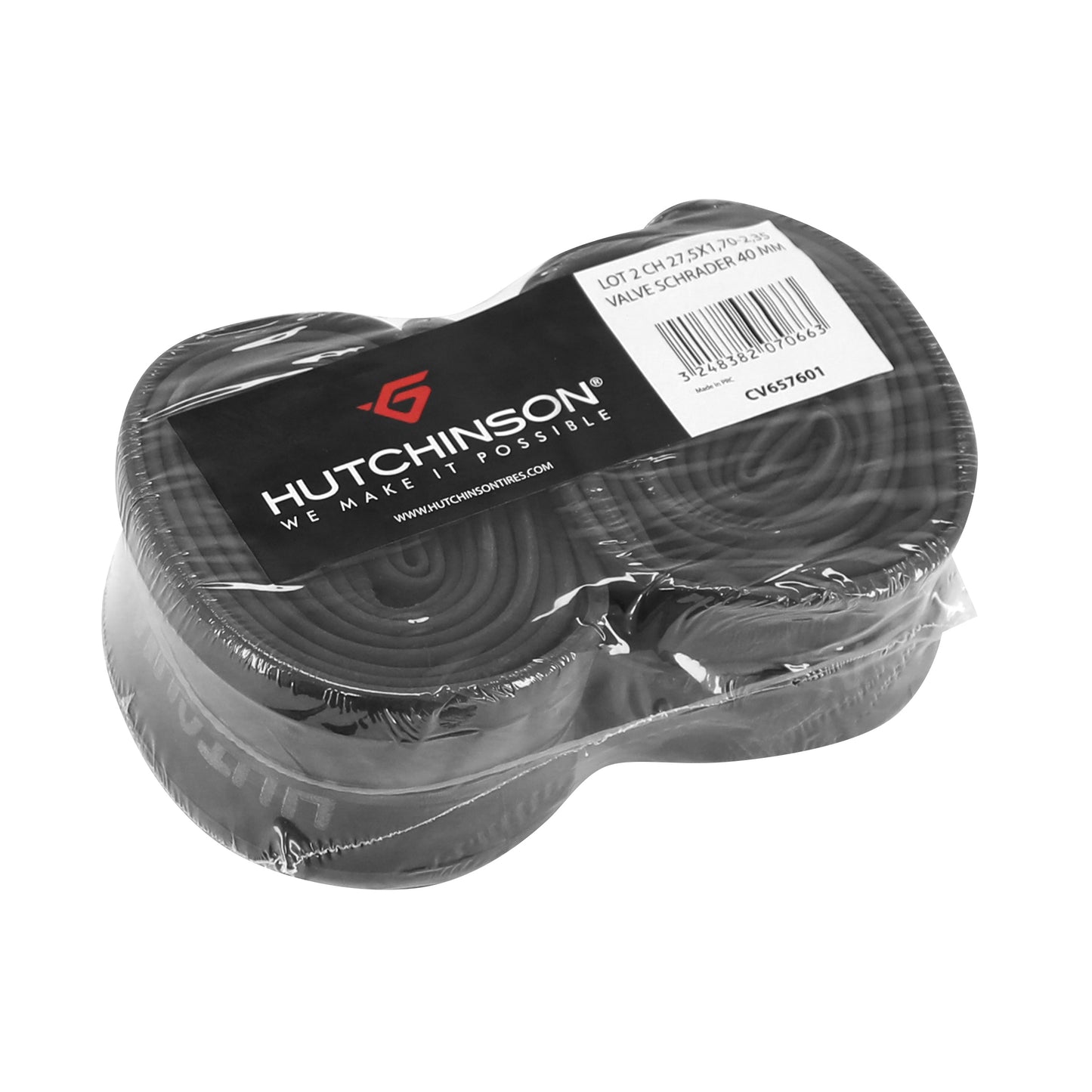 Chambre à air vélo 27.5 x 1.70-2.35 Hutchinson valve standard 40mm (vendu par lot de 2)