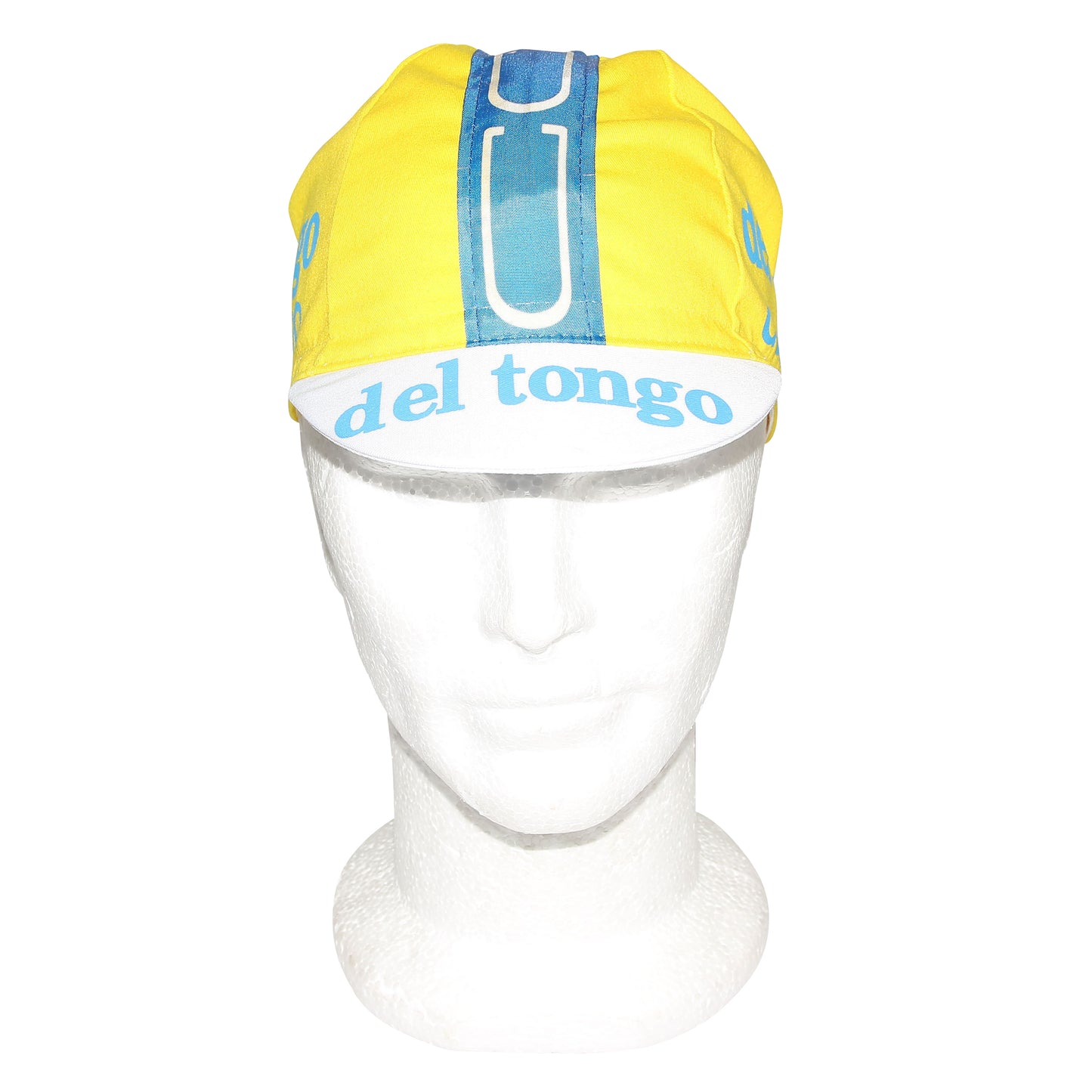 Vintage Del Tongo Yellow Gist Cycling Cap