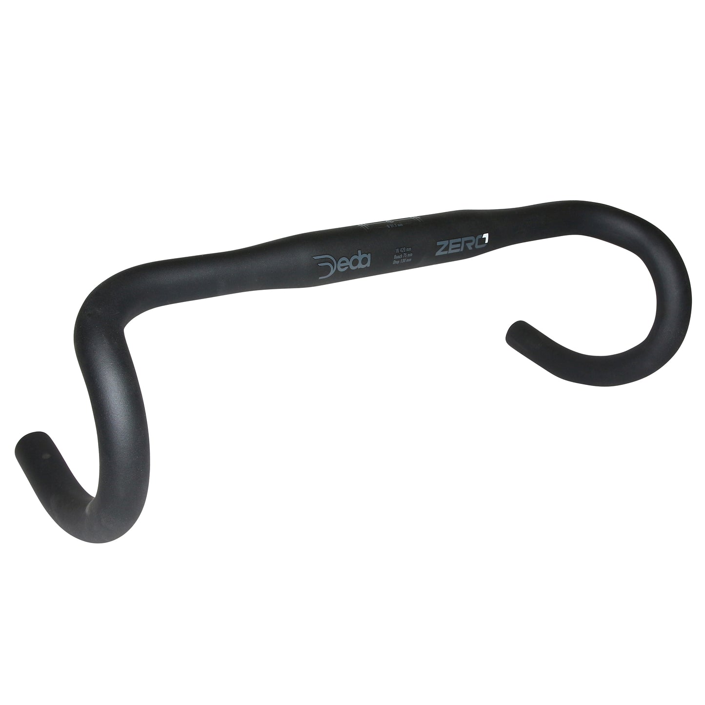 Cintre Route Deda zéro 1 alu noir mat 31,8 l 42 extérieur