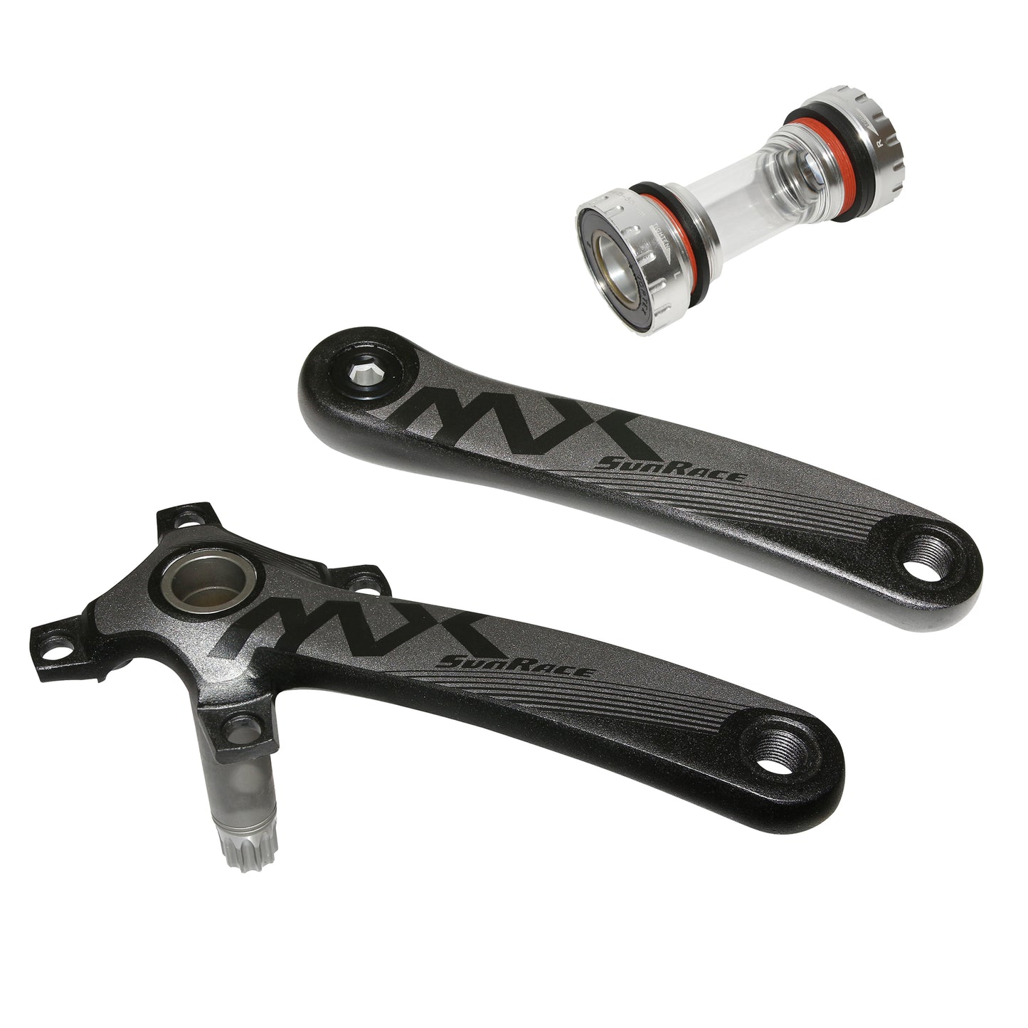 Sunrace MX alloy MTB cranks 175mm integrated axle