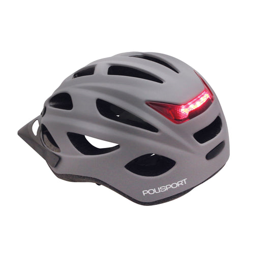 Polisport citygo adult city bike helmet matte gray