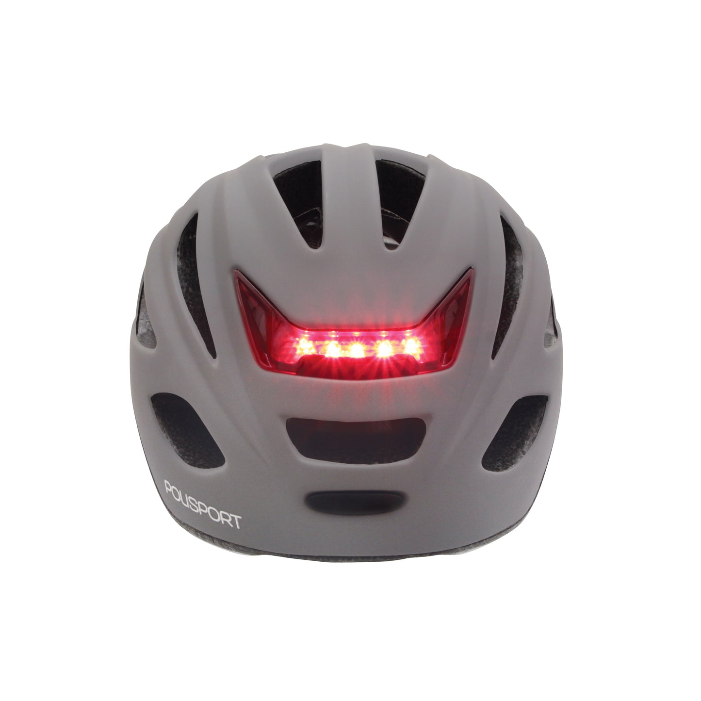 Polisport citygo adult city bike helmet matte gray