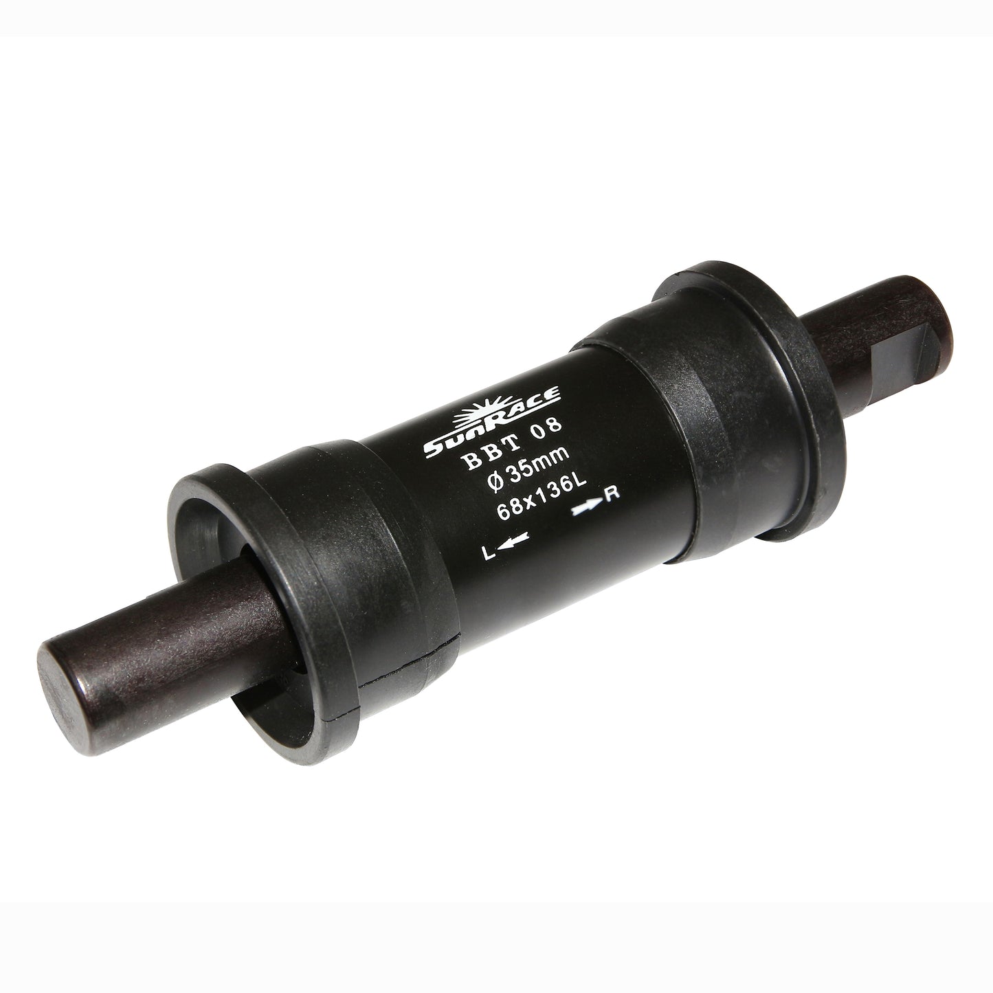Boîtier pédalier à clavette Sunrace 136mm cuvettes résine à emboîter 35mm