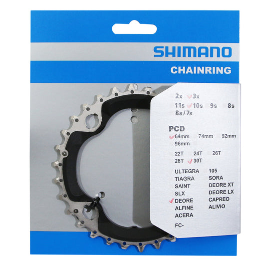 Plateau VTT 4 bras D64 pour Shimano Deore M6000 30D 10V