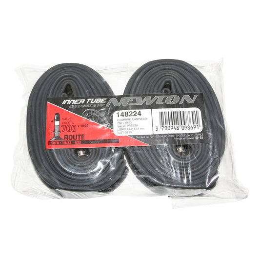Chambre à air vélo 700 x 19-23 Newton valve presta 51.5mm (lot de 2)