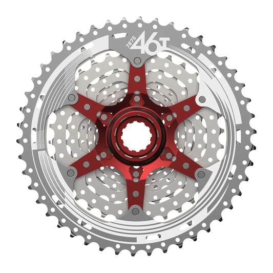 Cassette 10v. Sunrace mx3 11-46 VTT pour Shimano noir (11-13-15-18-21-24-28-34-40-46)