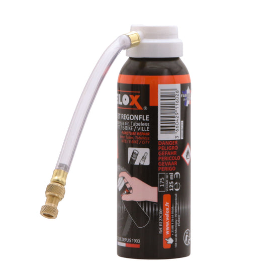 Bombe anti-crevaison Velox VAE-Ebike-VTT 125 ml
