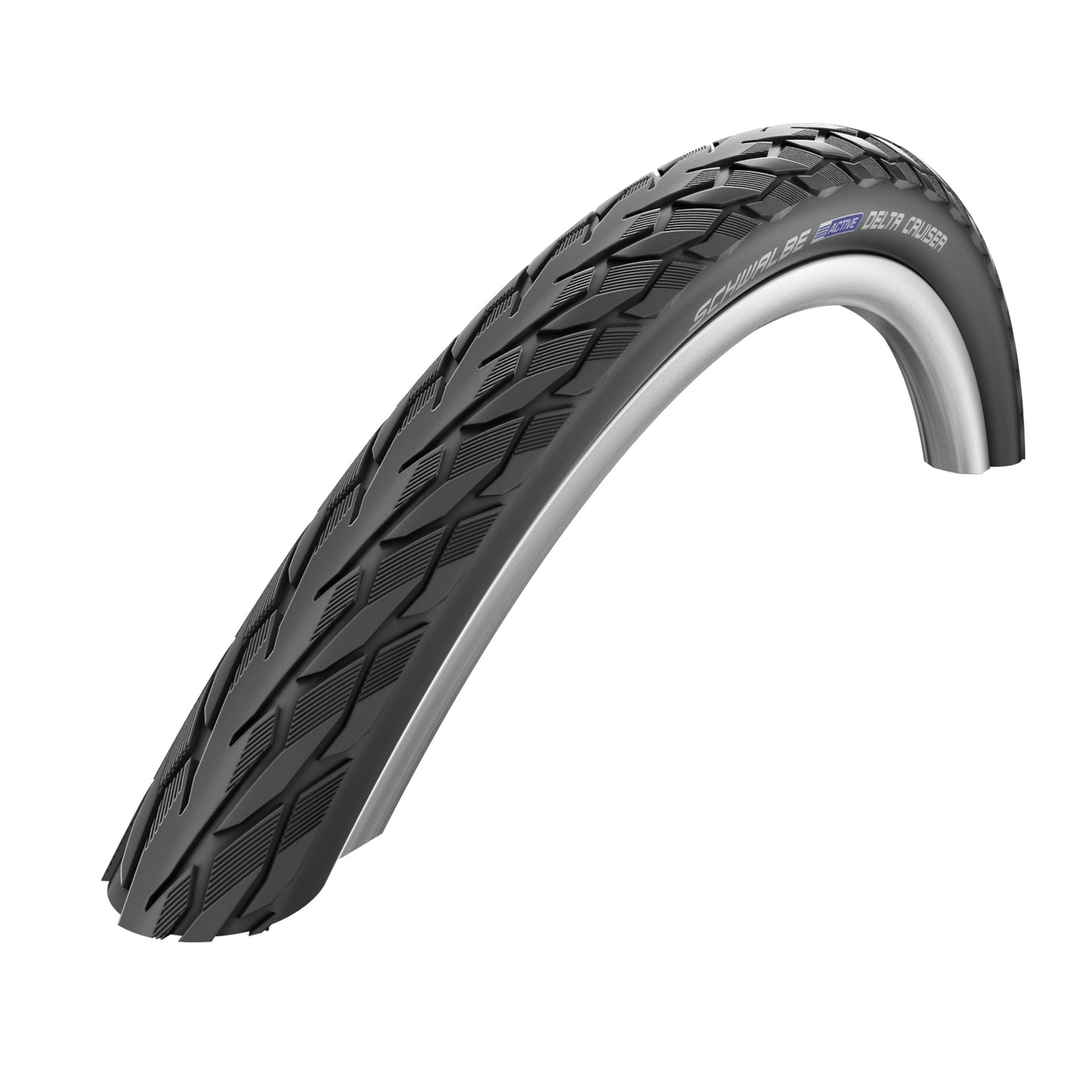 Pneu VTC Urbain 700 X 32 Schwalbe Delta Cruiser plus Noir TR (32-622) Renfort flanc Reflex