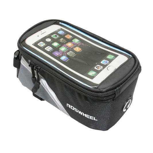 Bicycle top tube/stem smartphone bag for cell phone/iPhone with Velcro fastening 19.5x10x9cm