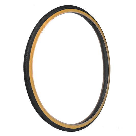 Pneu City 650 X 35B Deli S-172 Noir-Brun TR renforcé Anti-crevaison 2.5mm (27,5 x 1,40) (35-584)
