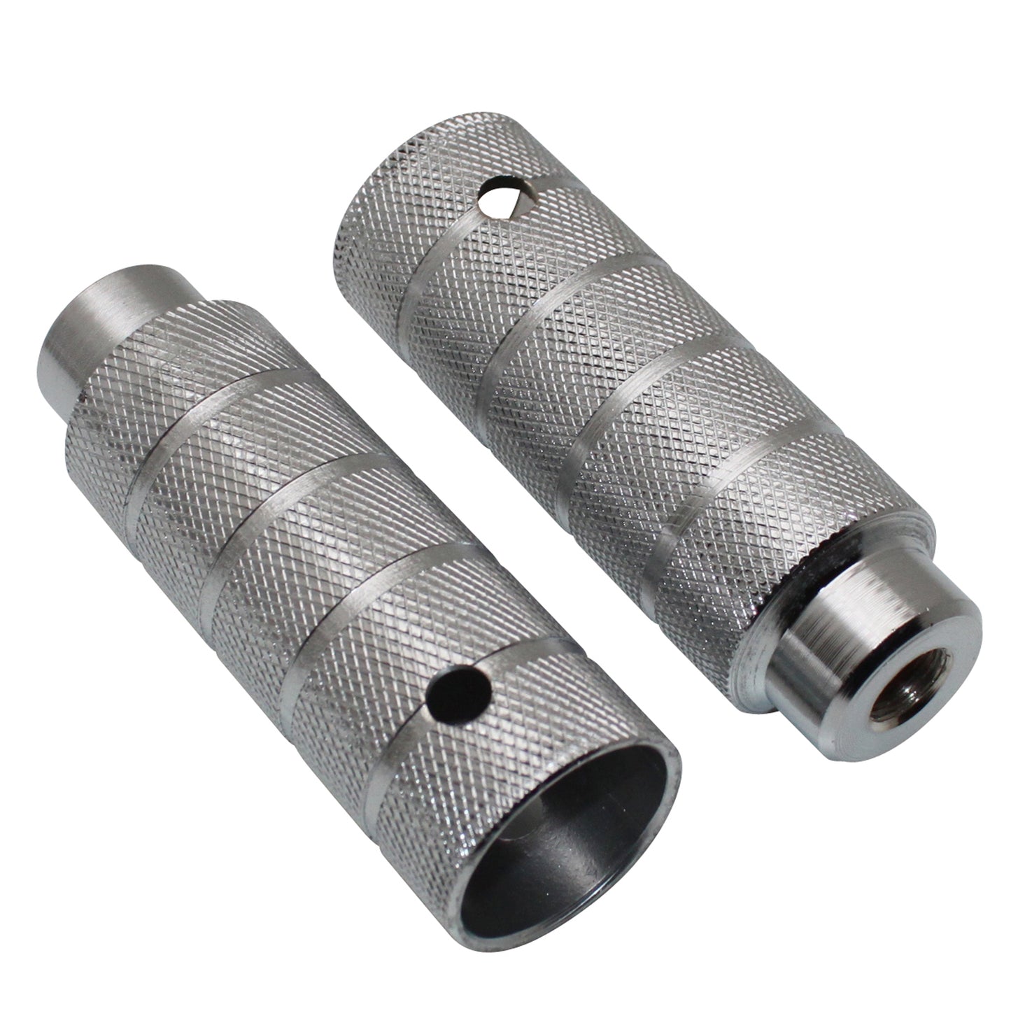 BMX aluminum footrest silver 38mm 14mm axle