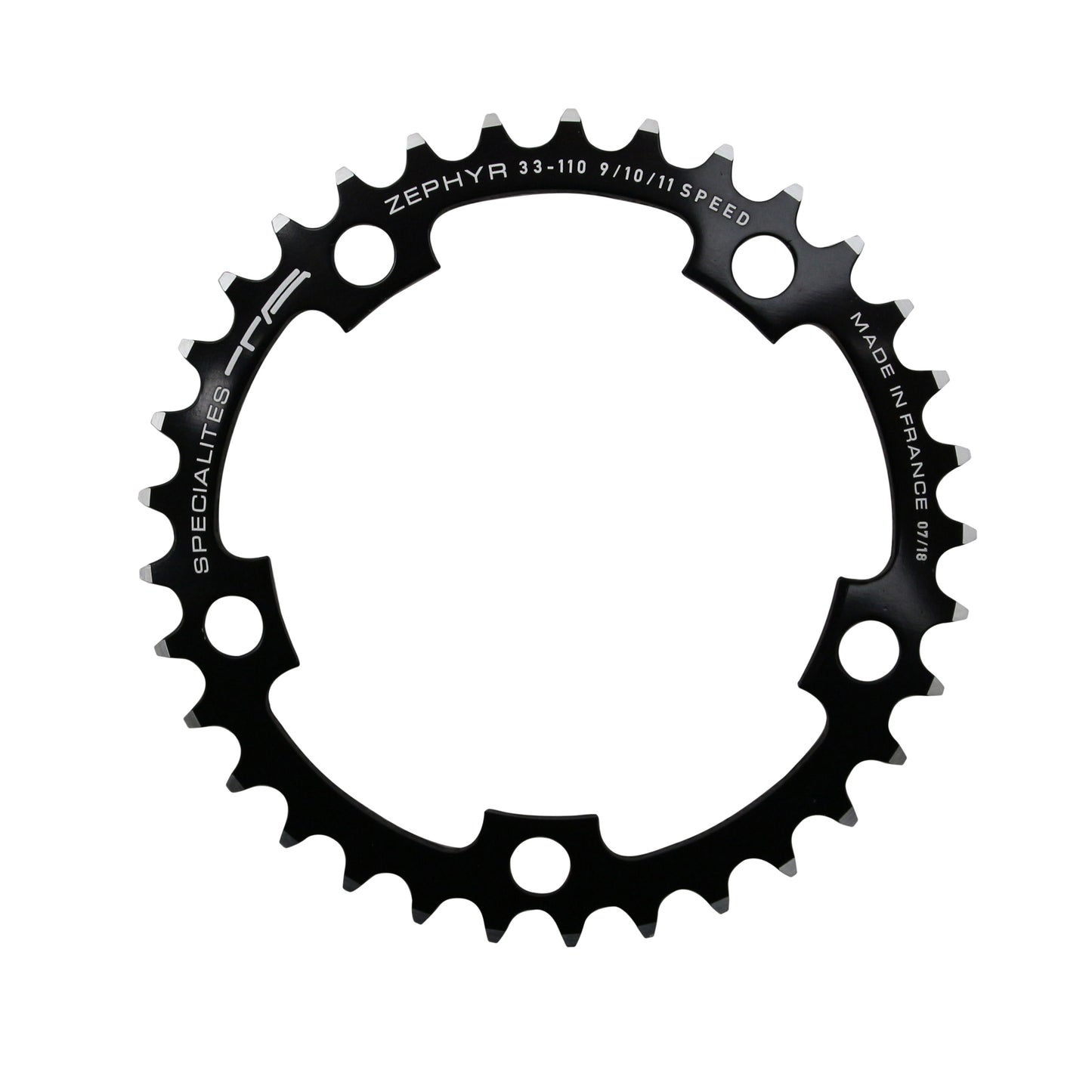 Plateau route TA Zephyr 5 bras D110 33D int Shimano 9-10V noir