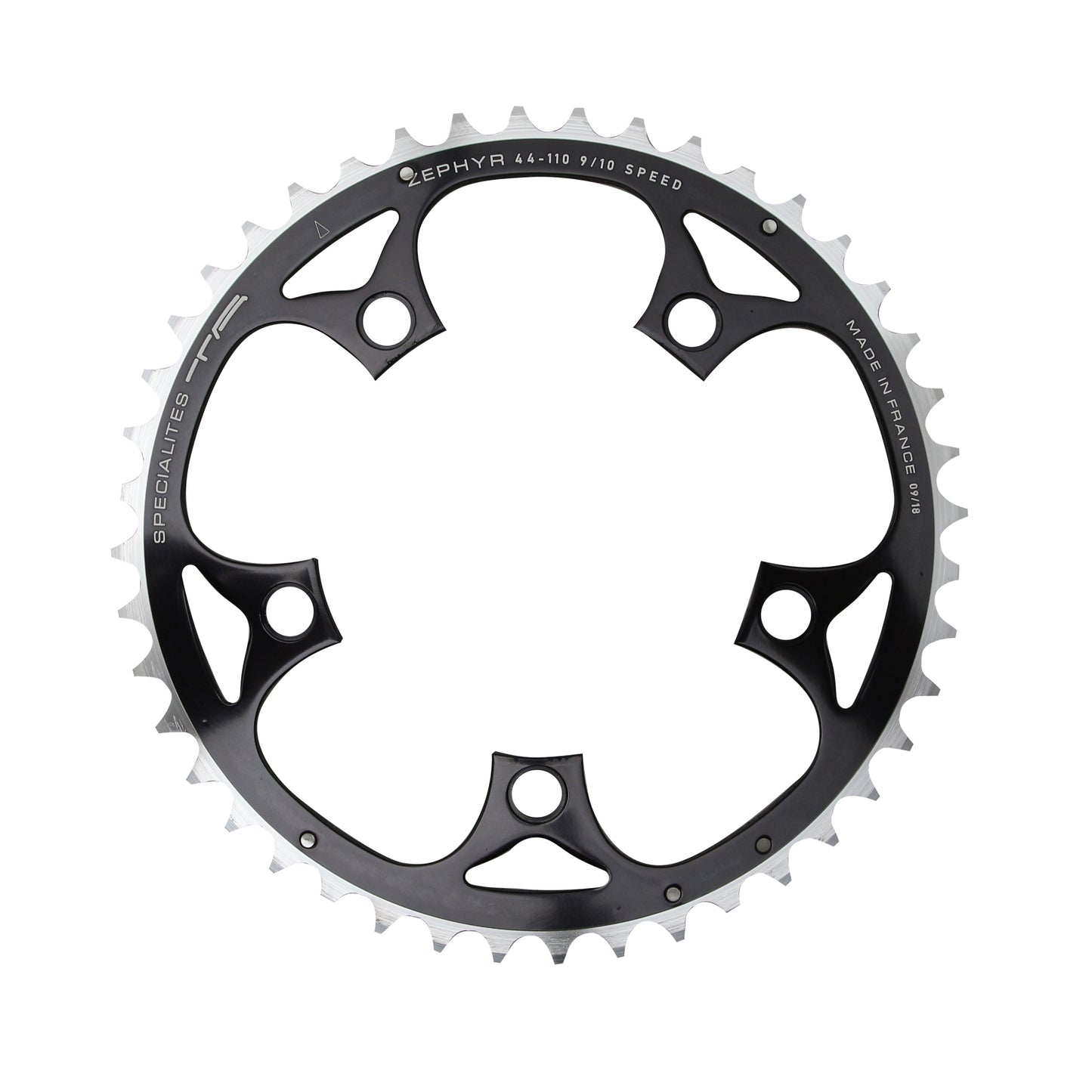 TA Zephyr 5-Arm Road Chainring BCD 110 44T Outer Shimano 9-10sp Black