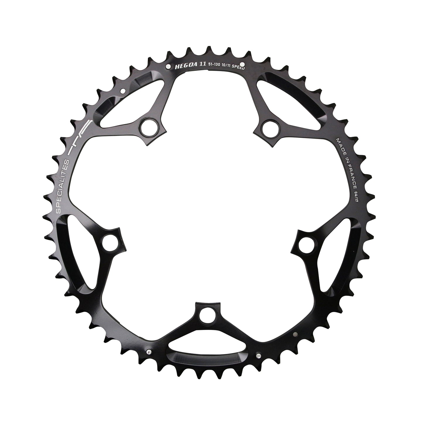 Plateau route TA Hegoa 5 bras D130 53D ext noir 10-11V