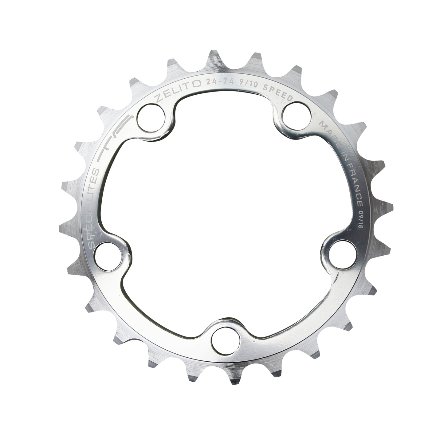 TA Zelito triple 5-bolt 74BCD chainring 30T inner silver 9-10 speed