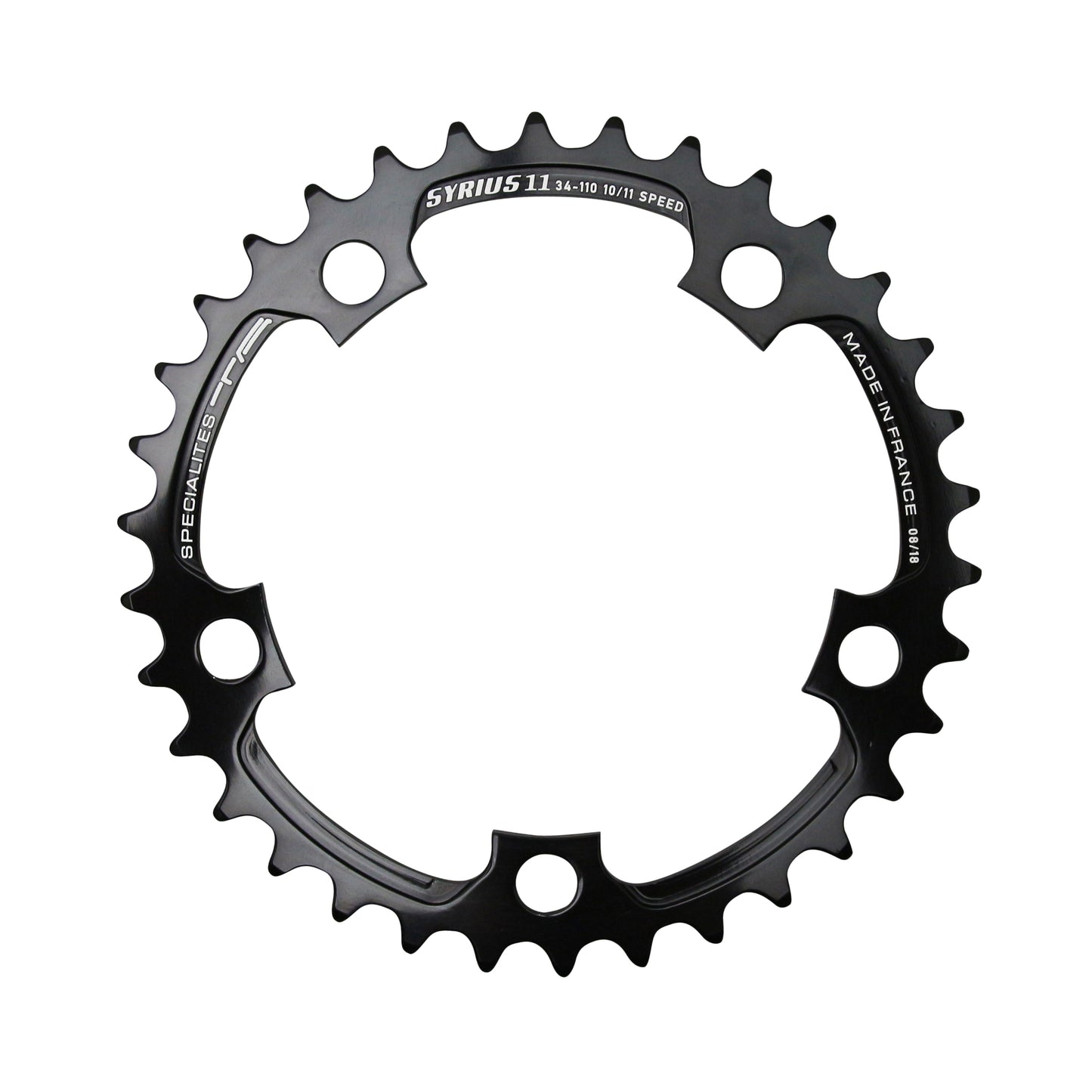 TA Zelito triple road chainring 5-arm D74 26T inner black 9-10S