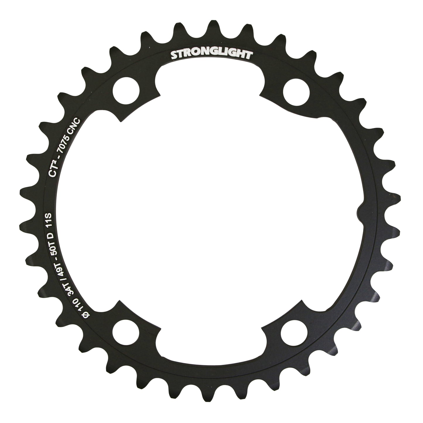 Stronglight CT2 4-arm D110 road chainring for Ultegra R8000 34T inner