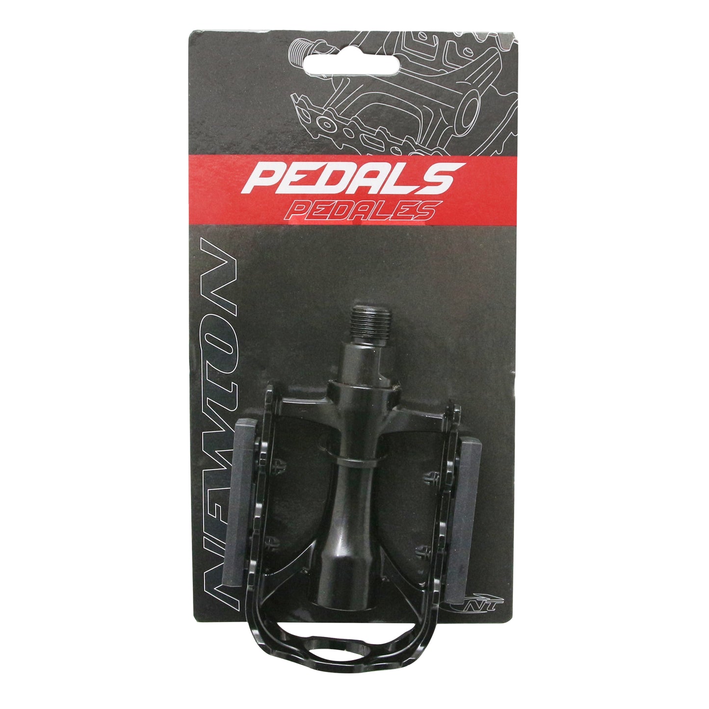 Newton 500 Black Aluminum Road Pedal 9/16