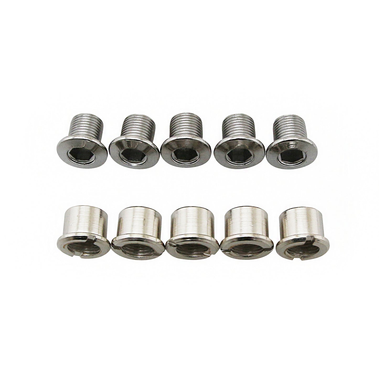 Intravis TA steel double chainring bolts 5 arms M8x6.5