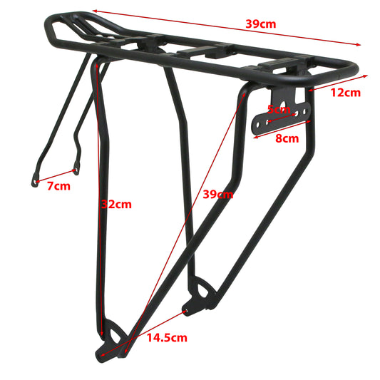 Porte-bagage arrière Newton alu noir 26 MIK 25kg