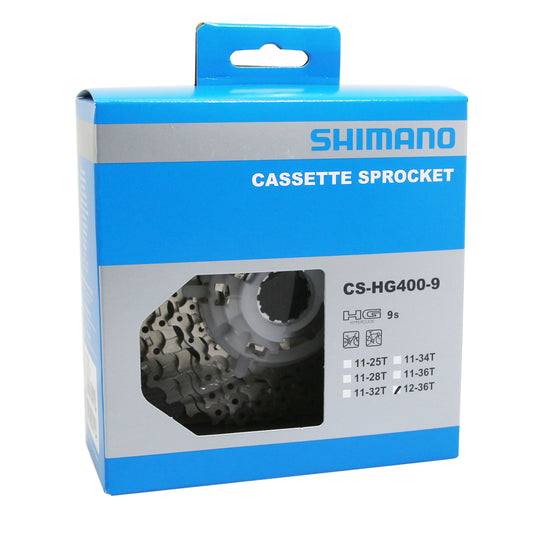Cassette 9v. Shimano deore-alivio hg400 12-36 (12-13-15-17-20-23-26-30-36)