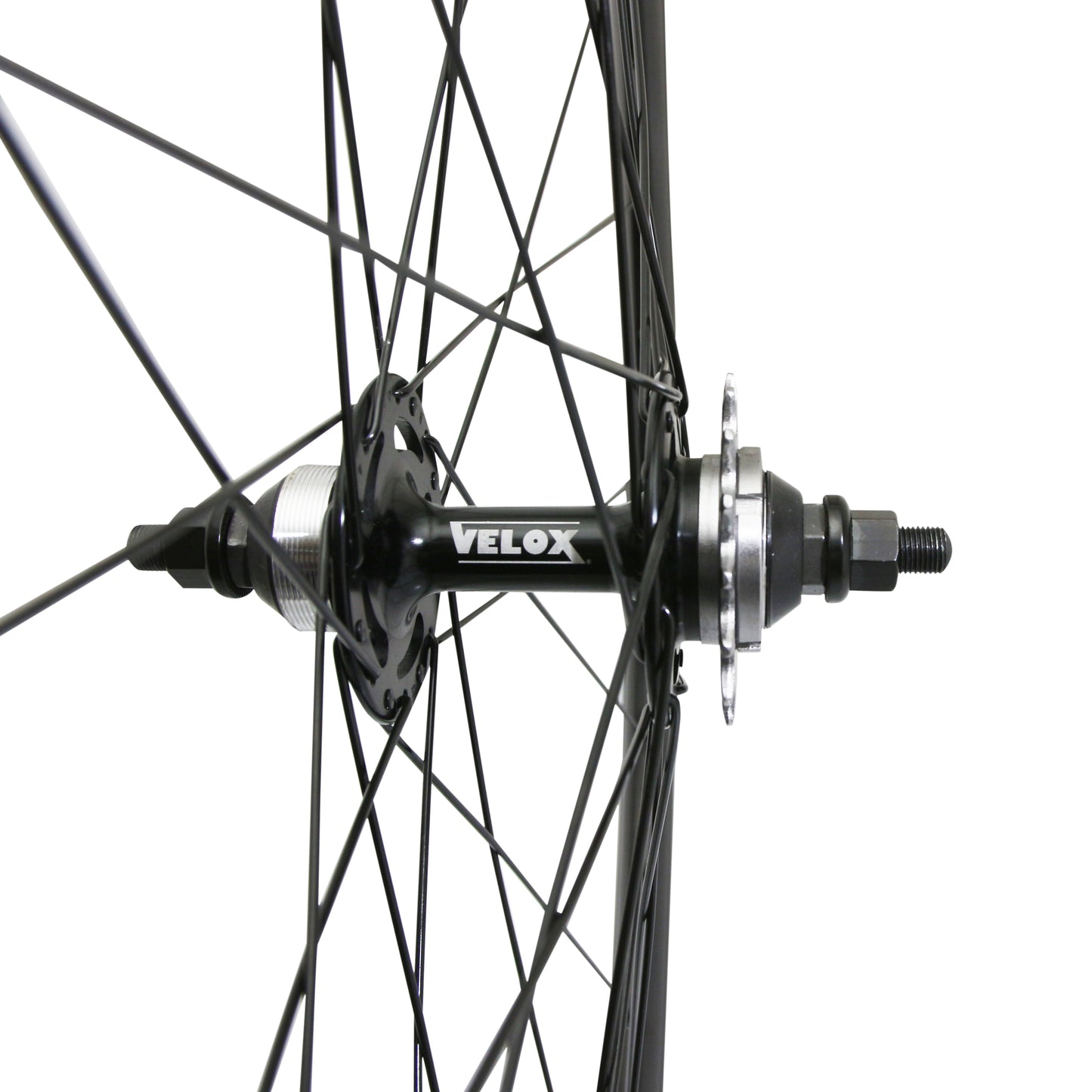 Roue PCP route fixie patin noir arrière double filetage pignon 16DTS