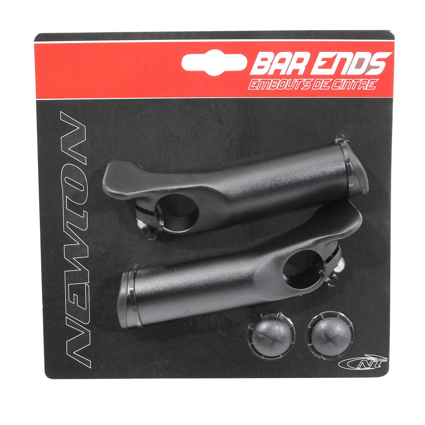 Newton Handlebar End with Matte Black Hand Rest (pair)