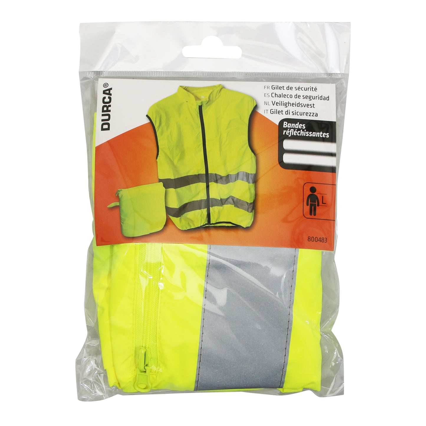 Gilet sécurité premium PCP adulte jaune zip