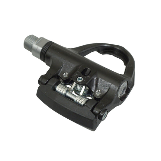 Wellgo R344 automatic road pedals, black aluminum + cleats