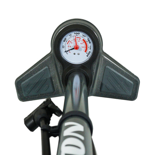 Newton FPV1 Grey Steel Foot Pump 11 Bar