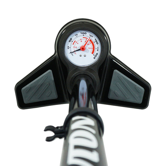 Newton FPV1 Black Steel Floor Pump 11 Bar