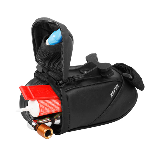 Sacoche de selle vélo Zéfal iron pack 0,5l noir fixation rail de selle