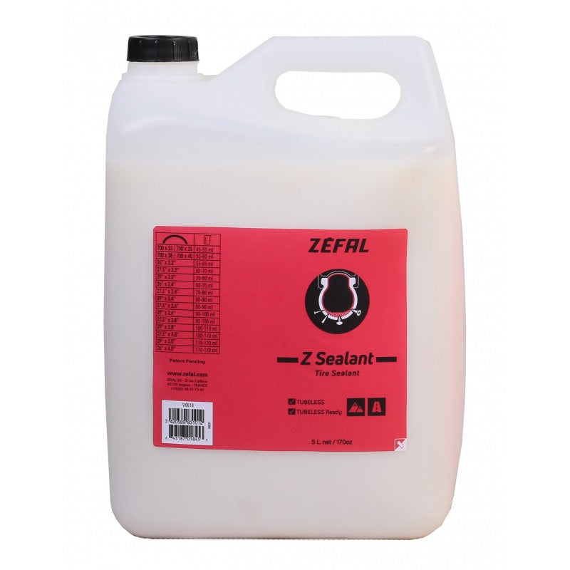 Préventif anti-crevaison Zefal Z-Sealant tubeless-tubetype 5 L atelier