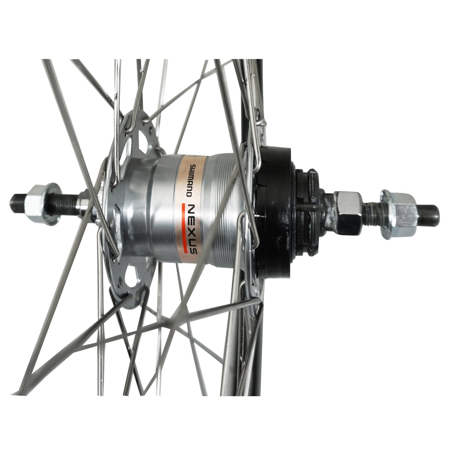 Roue PCP VTC 700x35 ER20 arrière noir double paroi moyeu Nexus 3V inox
