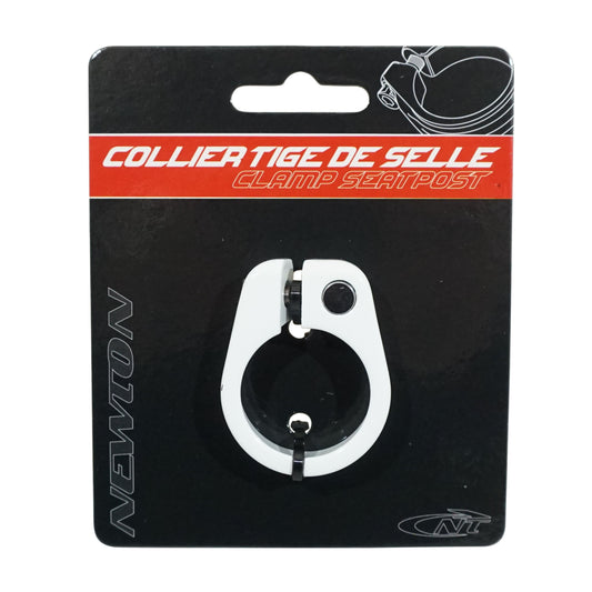 Newton CHC white seat post clamp 34.9 mm diameter